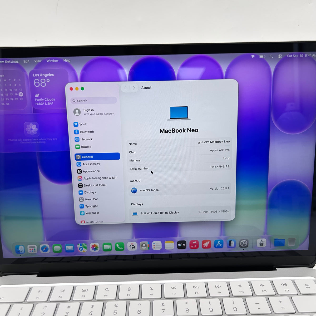 2026 Apple MacBook Neo 13" A18 Pro 5C GPU 4.0GHz 8GB RAM 256GB SSD MHFA4LL/A