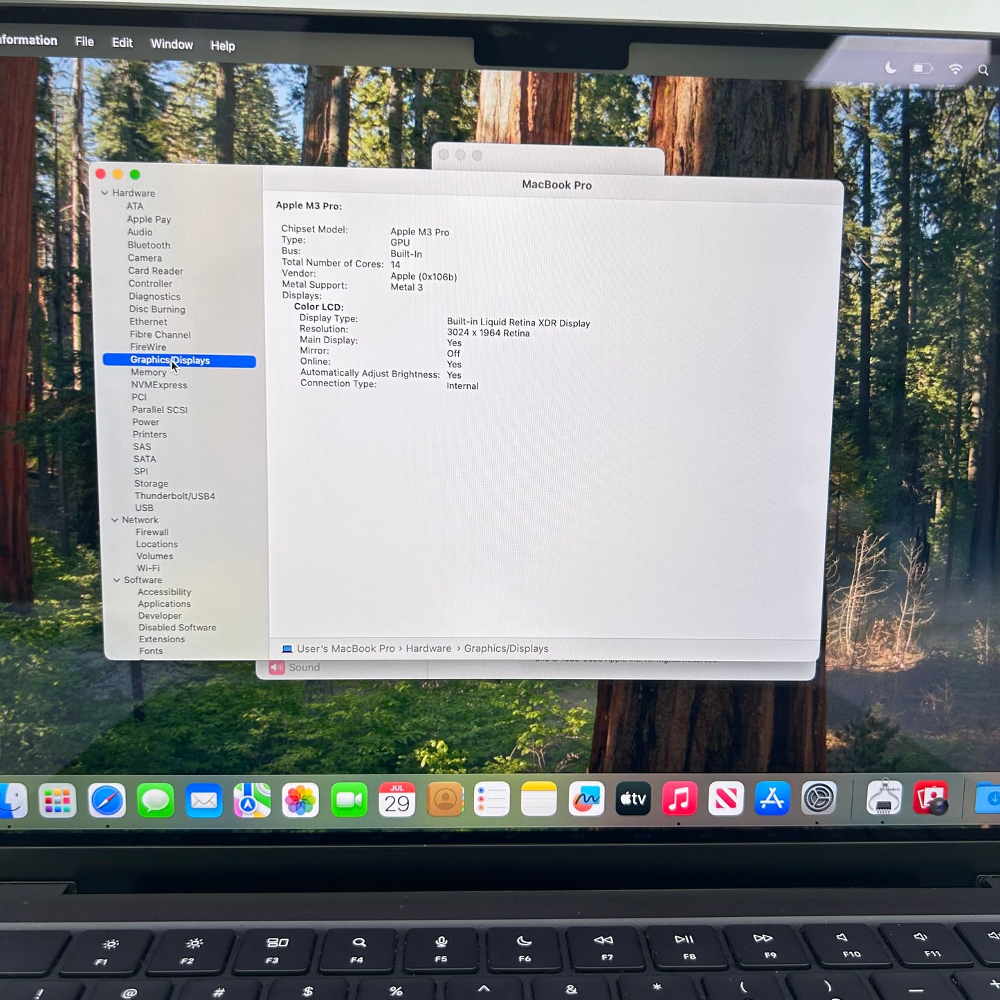 2023 Apple MacBook Pro 14" M3 Pro 14C GPU 4.0GHz 18GB RAM 512GB SSD A2992