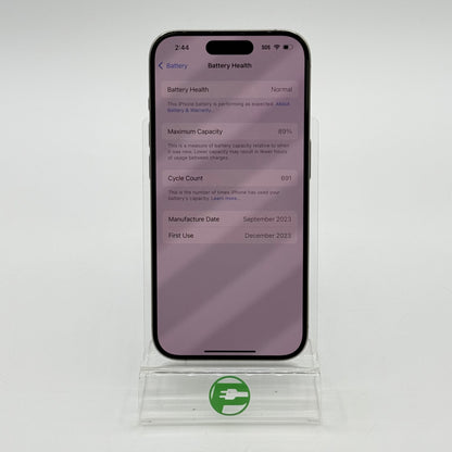 Unlocked Apple iPhone 15 Pro 1TB Natural Titanium MTU53LL/A