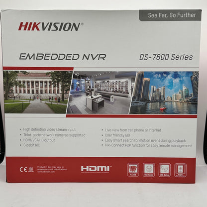 New Hikvision NVR  Network Video Recorder DS-7600