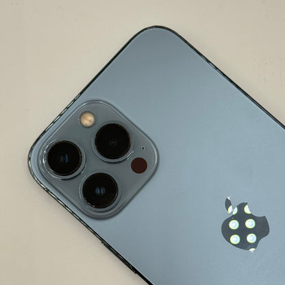 Broken Unlocked Apple iPhone 13 Pro Max 512GB Sierra Blue NLFE3LL/A Cracked Screen