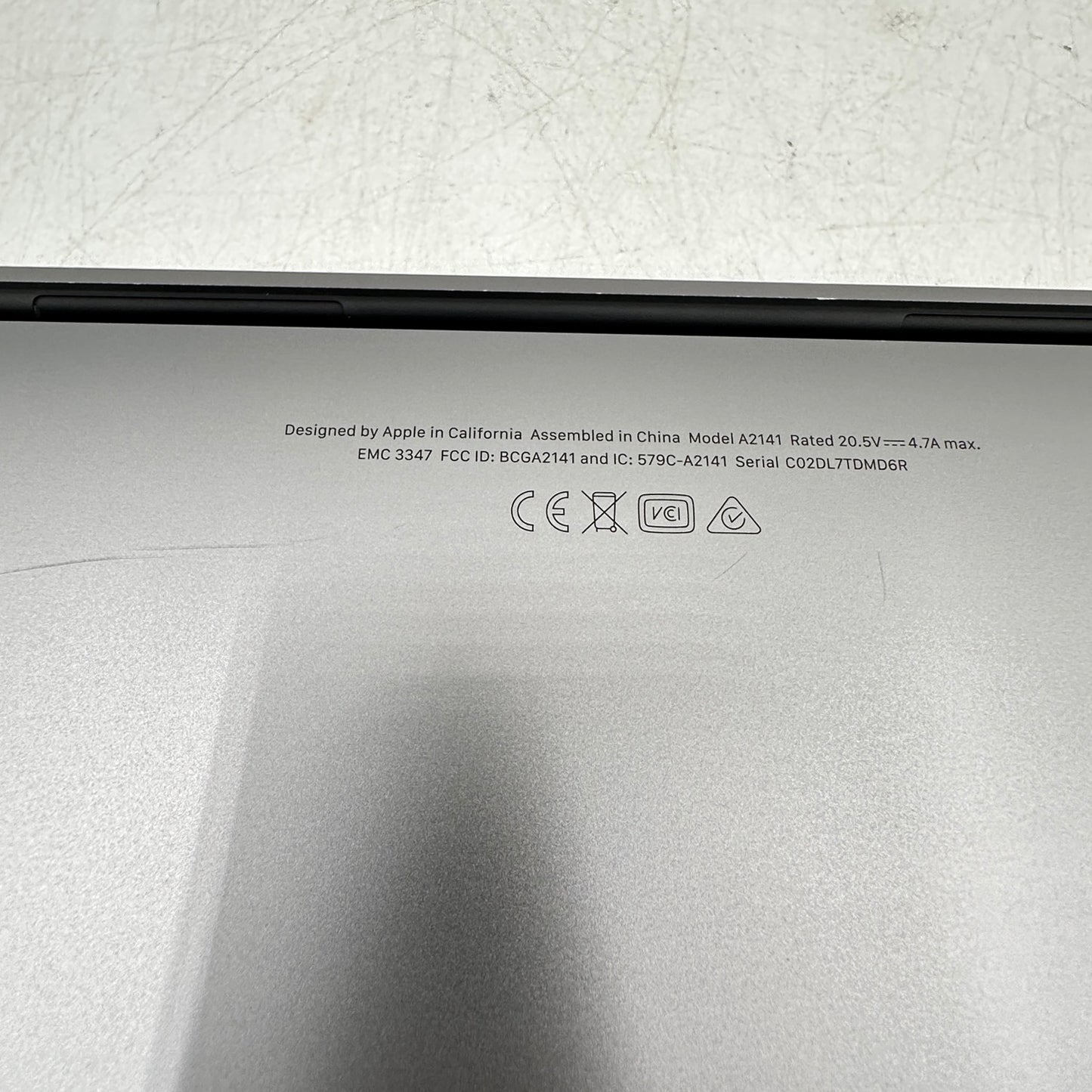 2019 Apple MacBook Pro 16" i7-9750H 2.6GHz 32GB RAM 512GB SSD 5300M A2141