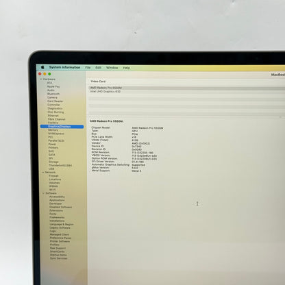 2019 Apple MacBook Pro 16" i9 2.4GHz 32GB RAM 1TB SSD Silver A2141