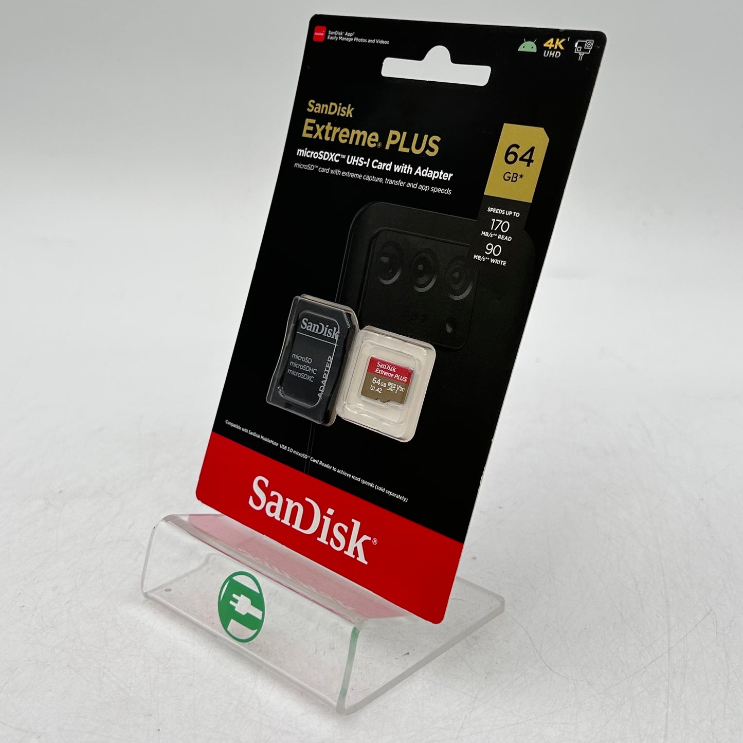 New SanDisk Extreme Plus 64GB 170MB/s SDXC Card 4K SDSQXBZ-064G-AP6MA