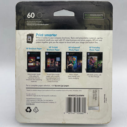 New hp 60 CC640WN Black Ink Cartridge