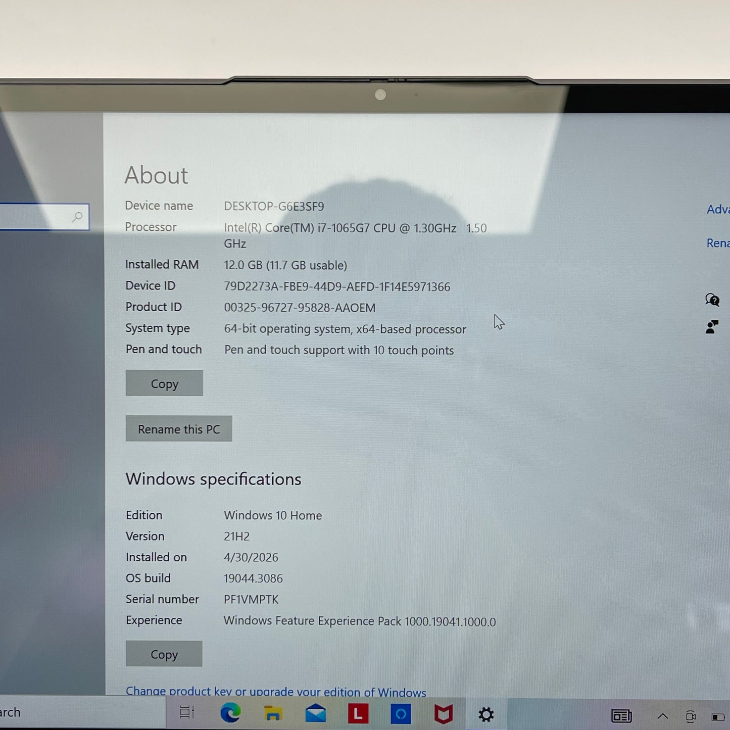 Lenovo Yoga C940 81Q9 14" i7-1065G7 1.3GHz 12GB RAM 512GB SSD