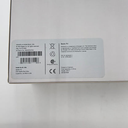 New Beats Pill Bluetooth Speaker Black MW443LL/A