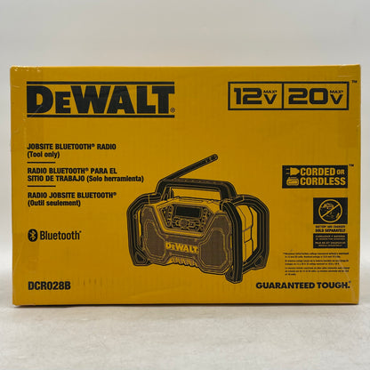 New DeWalt DCR028B 20V MAX Jobsite Bluetooth Radio