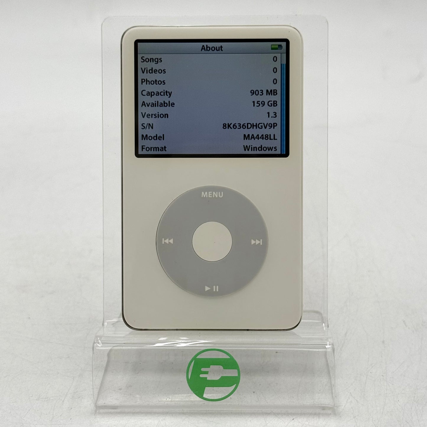 Apple iPod Classic 5th Gen Enhanced 80GB White A1136