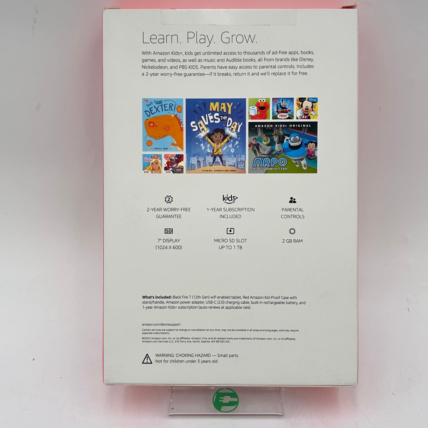New WiFi Only Amazon Fire 7 Kids 16GB Red B0BL8T7R1T