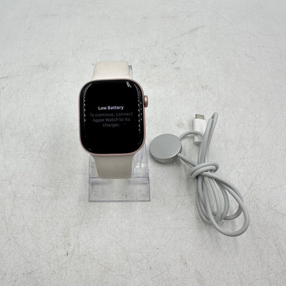 Factory Unlocked Apple Watch Series 10 46MM Rose Gold Aluminum w/ Sport Band  