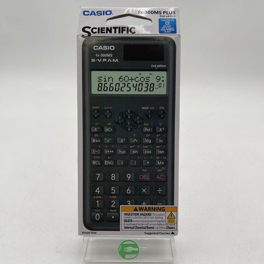 New Casio fx-300ES Plus 2nd Edition Graphing Calculator