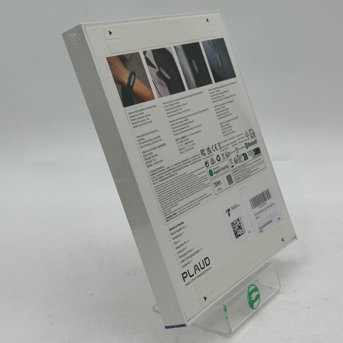 New Plaud NotePin S Wearable AI Note Taker PN0210