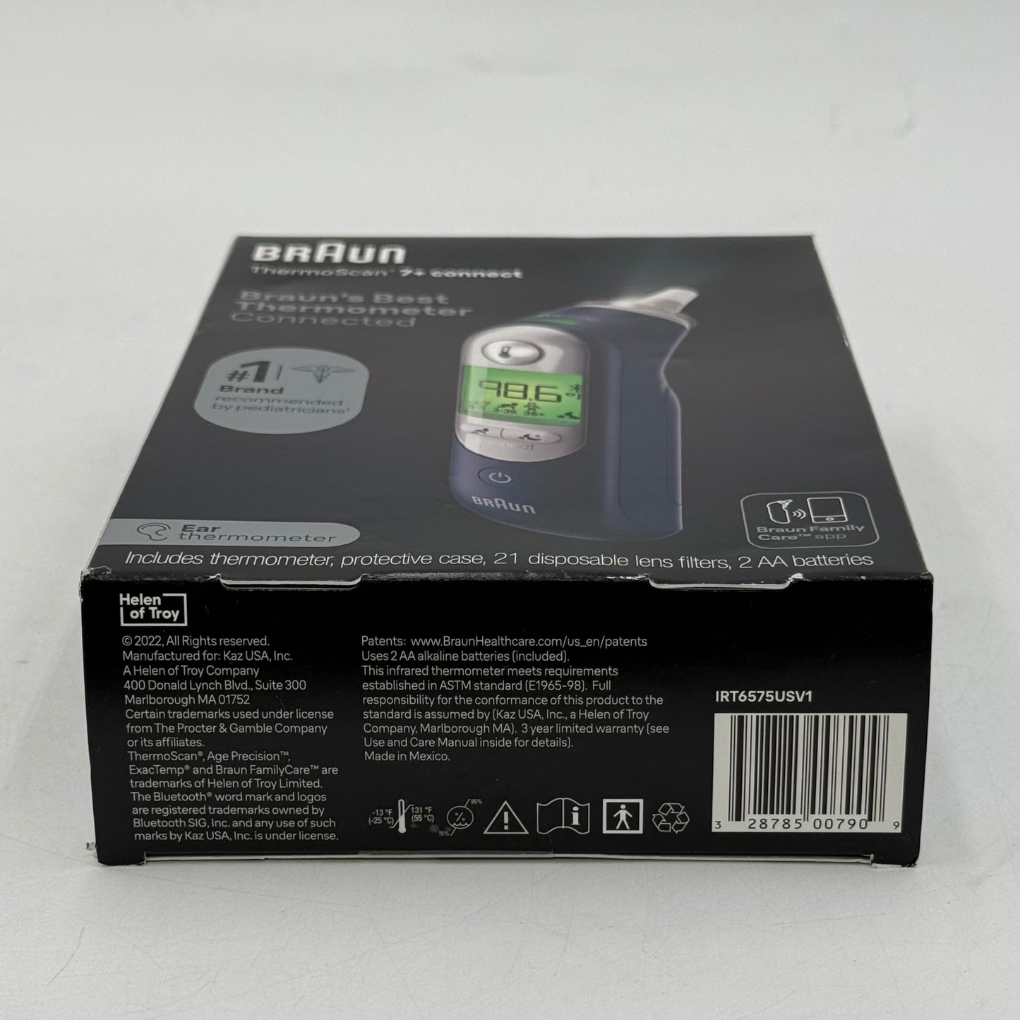 New Braun ThermoScan 7+ Connect Ear Thermometer IRT6575USV1