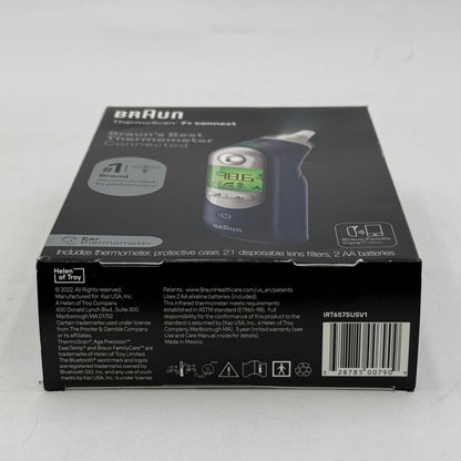 New Braun ThermoScan 7+ Connect Ear Thermometer IRT6575USV1