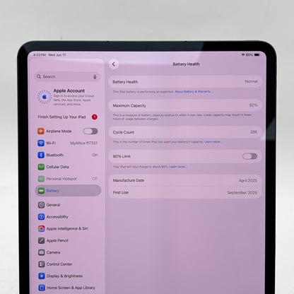 WiFi Only Apple iPad Pro 13" M4 512GB Space Black MVXU3LL/A Read