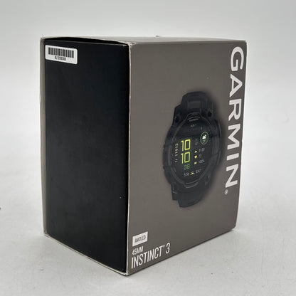 New Garmin Instinct 3 45mm GPS Smartwatch 010-02936-00