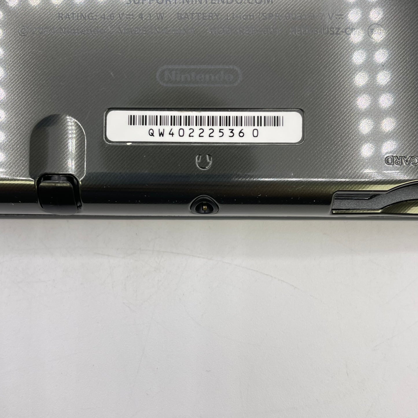 Nintendo 3DS XL Handheld Game Console RED-001 Metallic Gray