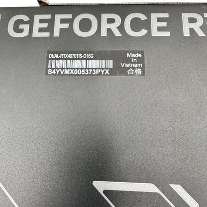 ASUS Dual GeForce RTX 4070 16GB OC GDDR6X Graphics Card DUAL-RTX4070TIS-O16G-I3S
