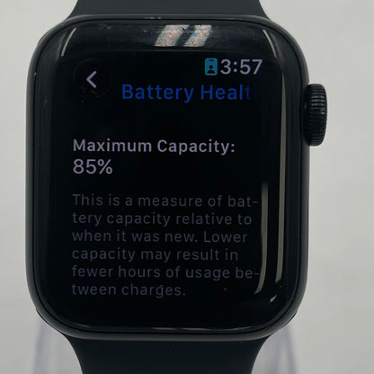GPS Only Apple Watch SE 2nd Gen 40MM Midnight Aluminum Black Sport Band