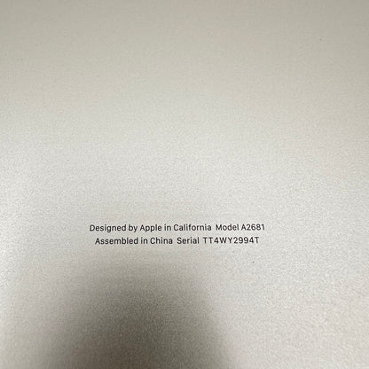 2022 Apple MacBook Air 13.6" M2 8C GPU 3.5GHz 16GB RAM 256GB SSD A2681