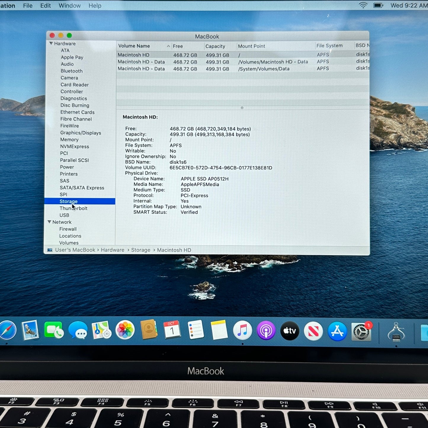 2015 Apple MacBook 12" Intel m5 1.2GHz 8GB RAM 512GB SSD Silver A1534 READ