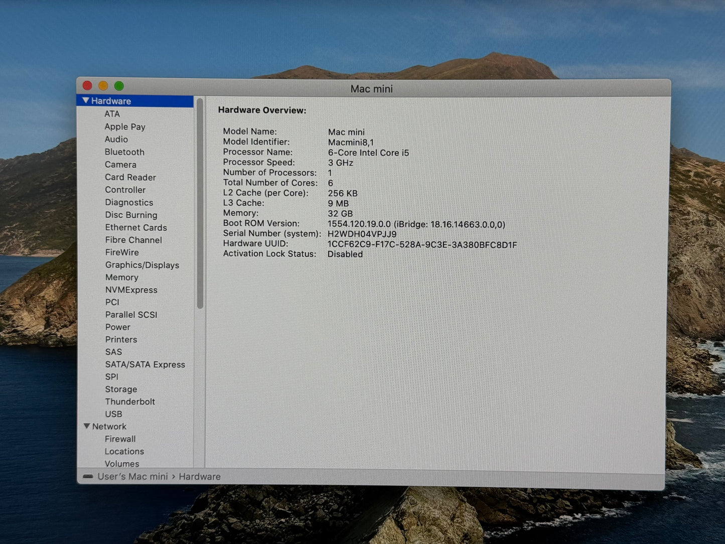 2018 Apple Mac Mini i5 3.6GHz 32GB RAM 512GB SSD Space Gray A1993