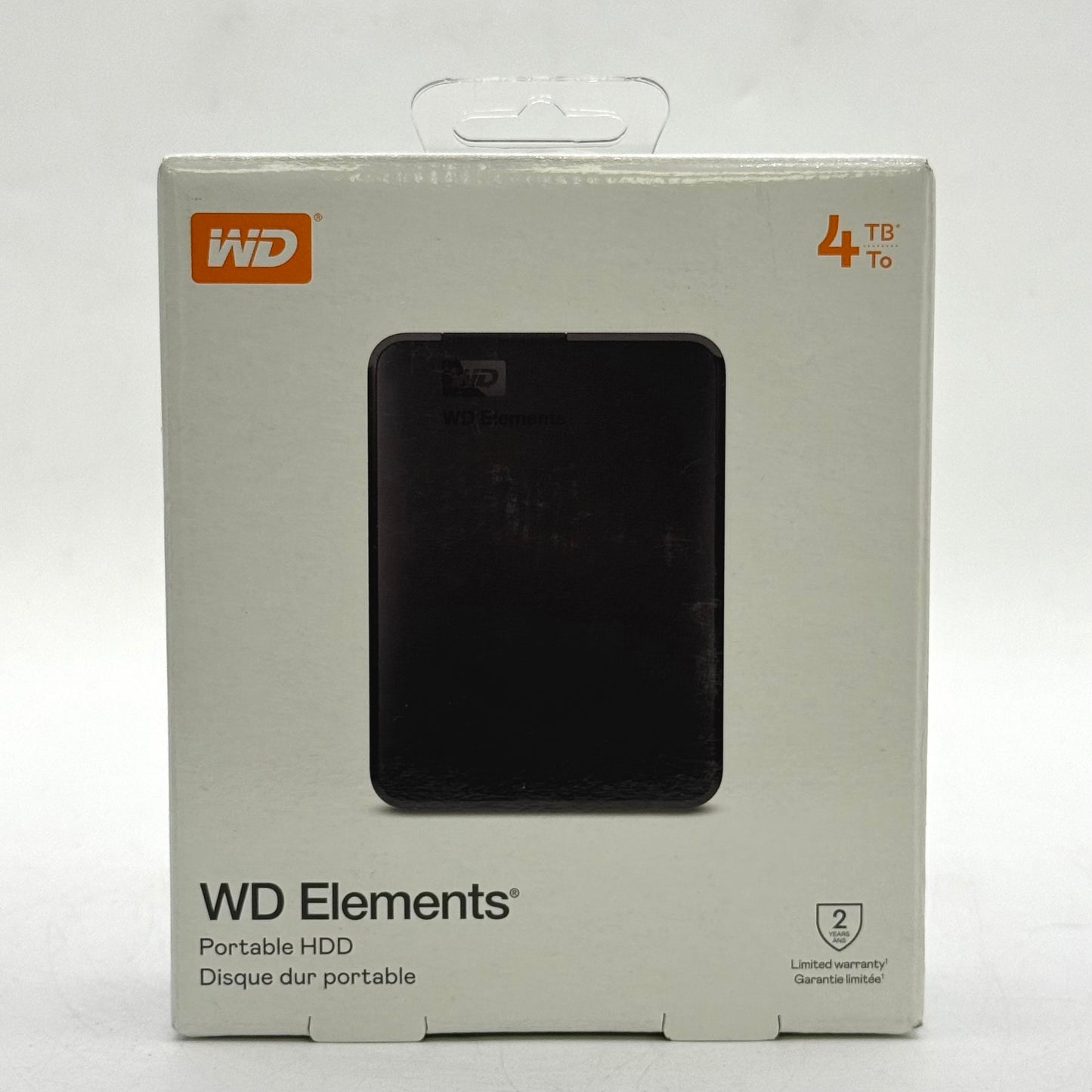 New Western Digital WD Portable HDD 4TB WDBU6Y0040BBK-WESN