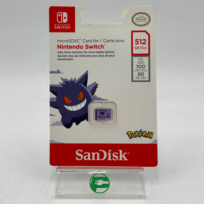 New SanDisk microSDXC Card for Nintendo Switch 512GB microSD SDSQXAO-512G-GN6ZK