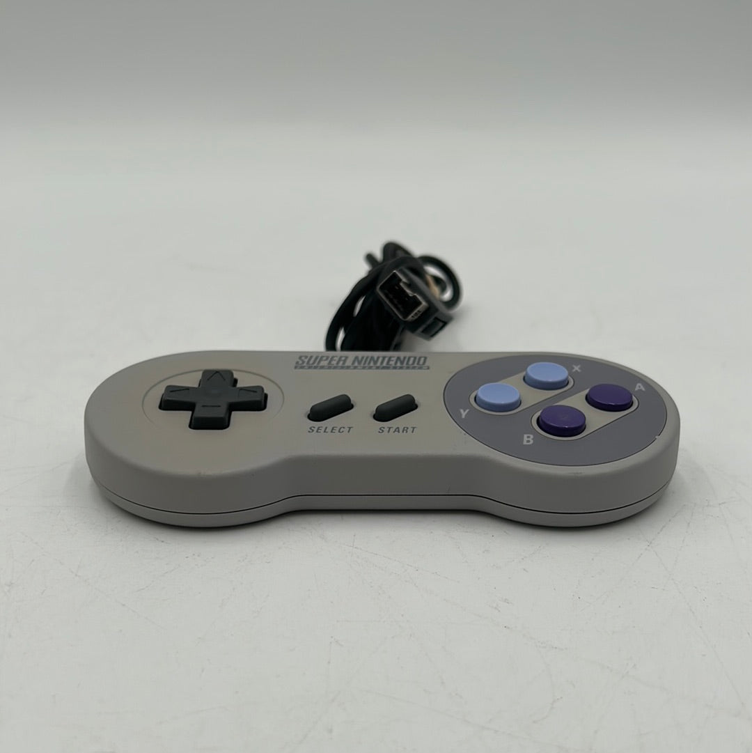 Super Nintendo SNES Original Wired Controller CLV-202 Gray