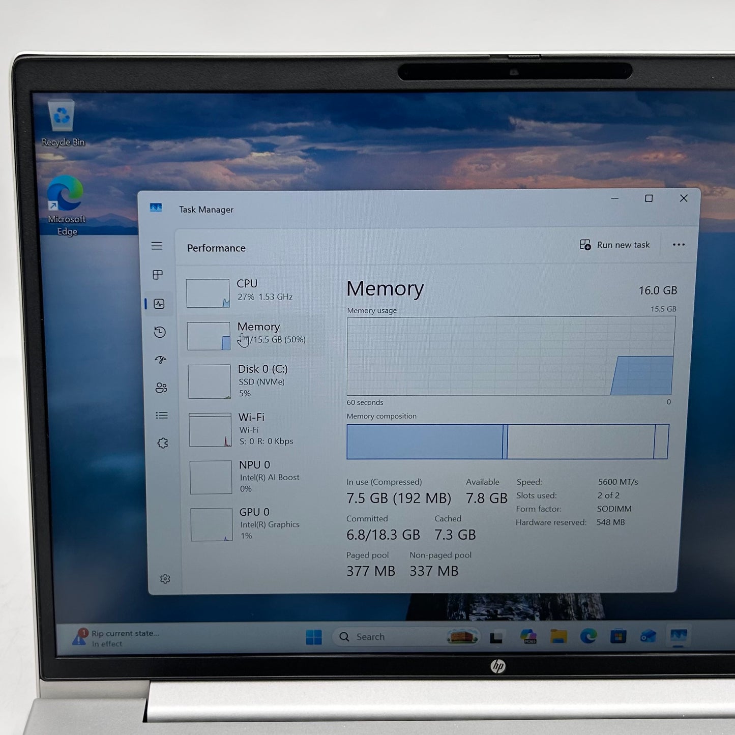 HP ProBook 440 G11 14" Core Ultra 5 125U 1.3GHz 16GB RAM 256GB SSD