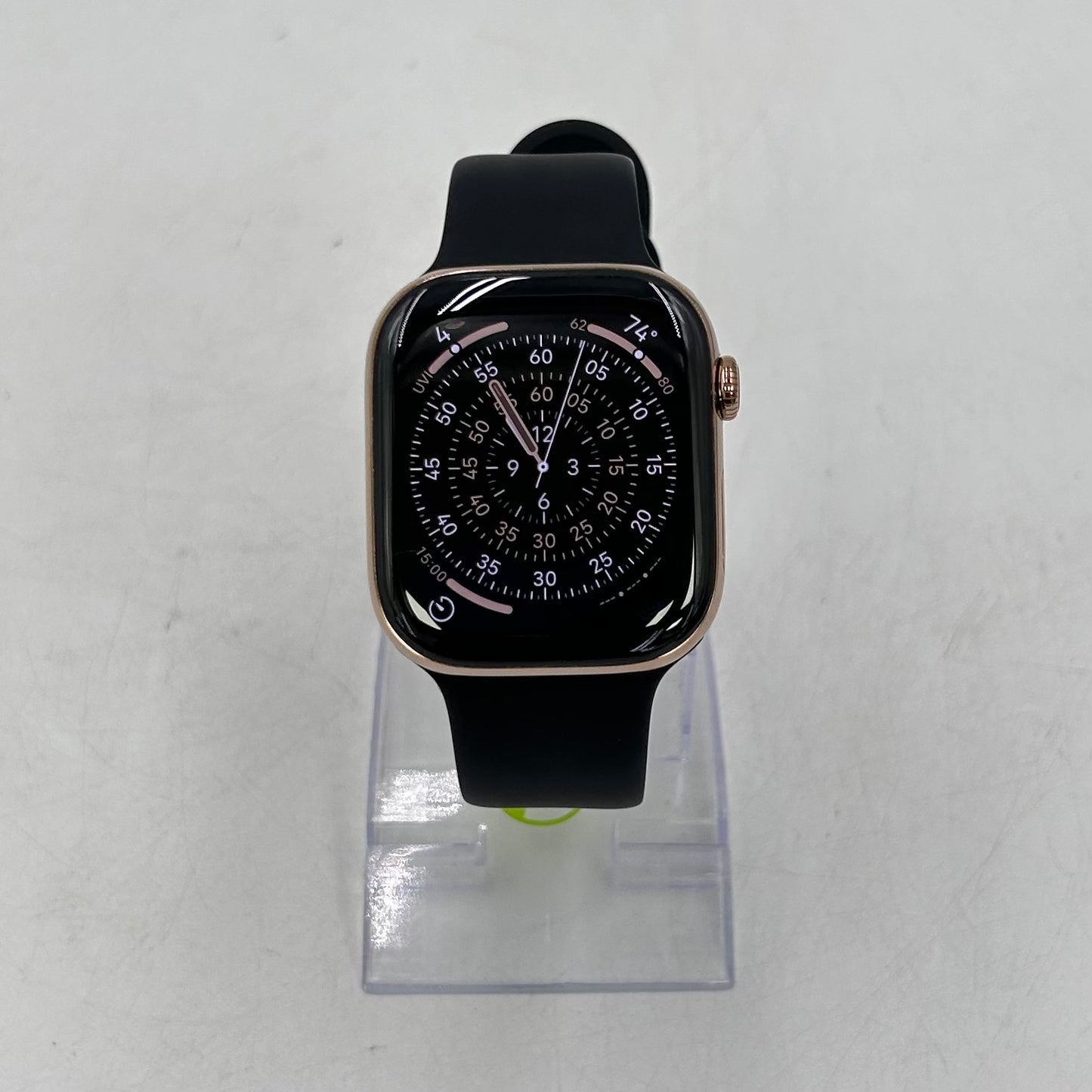 Unlocked Apple Watch Series 11 46MM Gold Titanium Black Sport Band MFC34LW/A