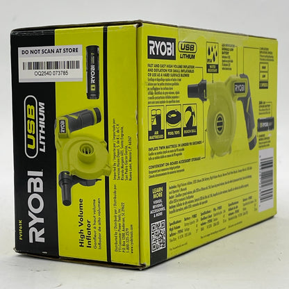 New Ryobi FVIF61K 4V High Volume Inflator
