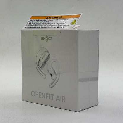 New Shokz OpenFit Air Open Ear True Wireless Earbuds White T511