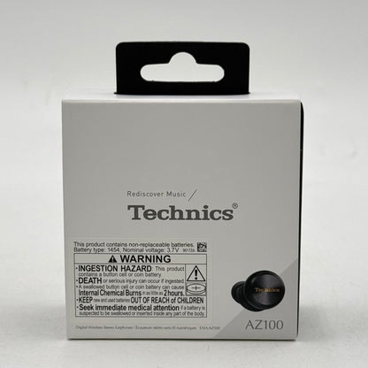 New Technics True Wireless Stereo Earbuds Black AZ100