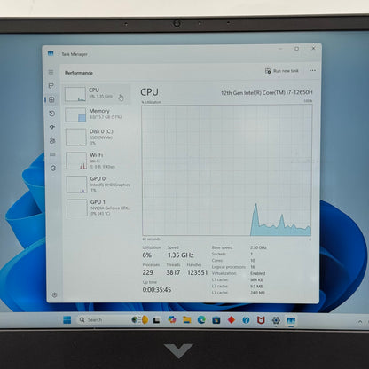 HP Victus 15.6" i7 2.3GHz 16GB RAM 512GB SSD GeForce RTX 3050 Ti READ
