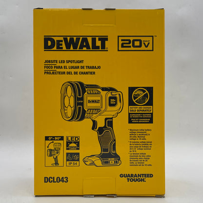 New DeWalt DCL043 20V MAX Jobsite Led Spotlight