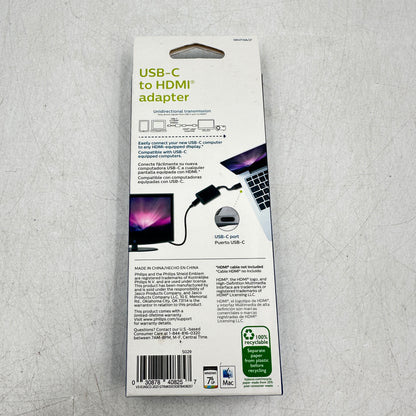 New Philips USB-C to HDMI Adapter SWU7114A/27