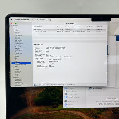 2024 Apple MacBook Air 15" M3 10C GPU 4.0GHz 8GB RAM 256GB SSD A3114