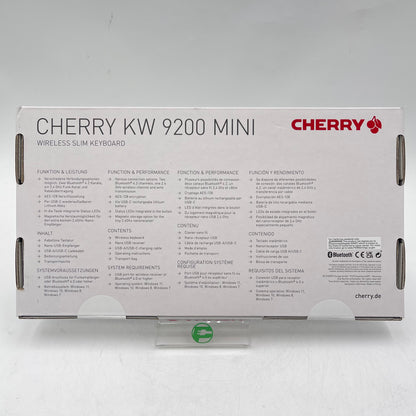 New Cherry KW 9200 Mini Wireless Slim Keyboard JK-9250US-2