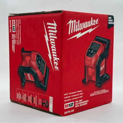 New Milwaukee 2475-20 M12 12V Compact Inflator