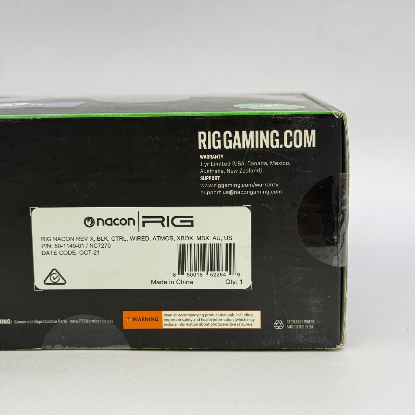 New RIG Revolution X Competition Grade Wired Controller 50-1149-01