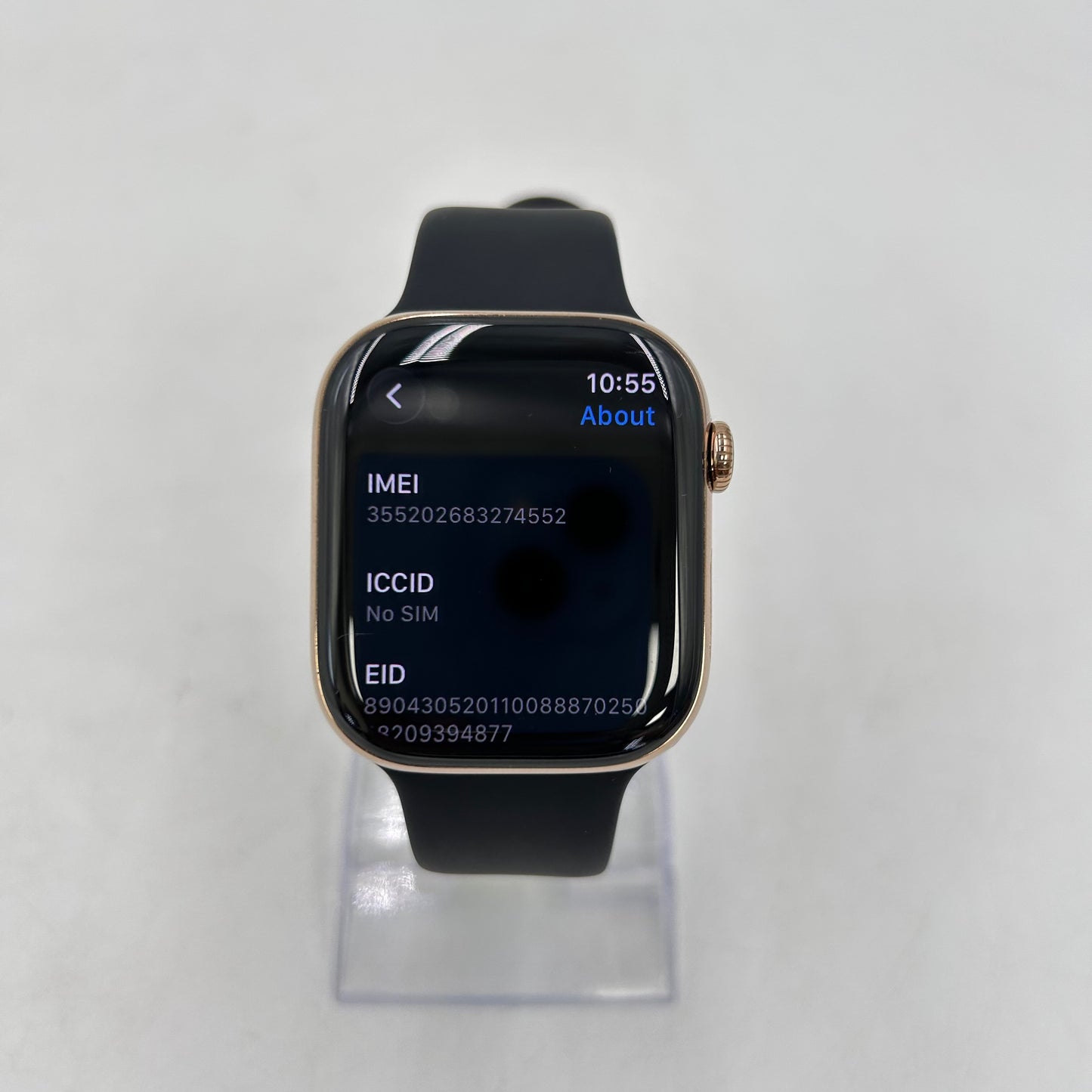 Unlocked Apple Watch Series 11 46MM Gold Titanium Black Sport Band MFC34LW/A