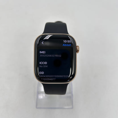 Unlocked Apple Watch Series 11 46MM Gold Titanium Black Sport Band MFC34LW/A