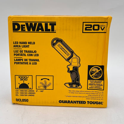 New DeWalt DCL050 20V MAX LED Handheld Area Light