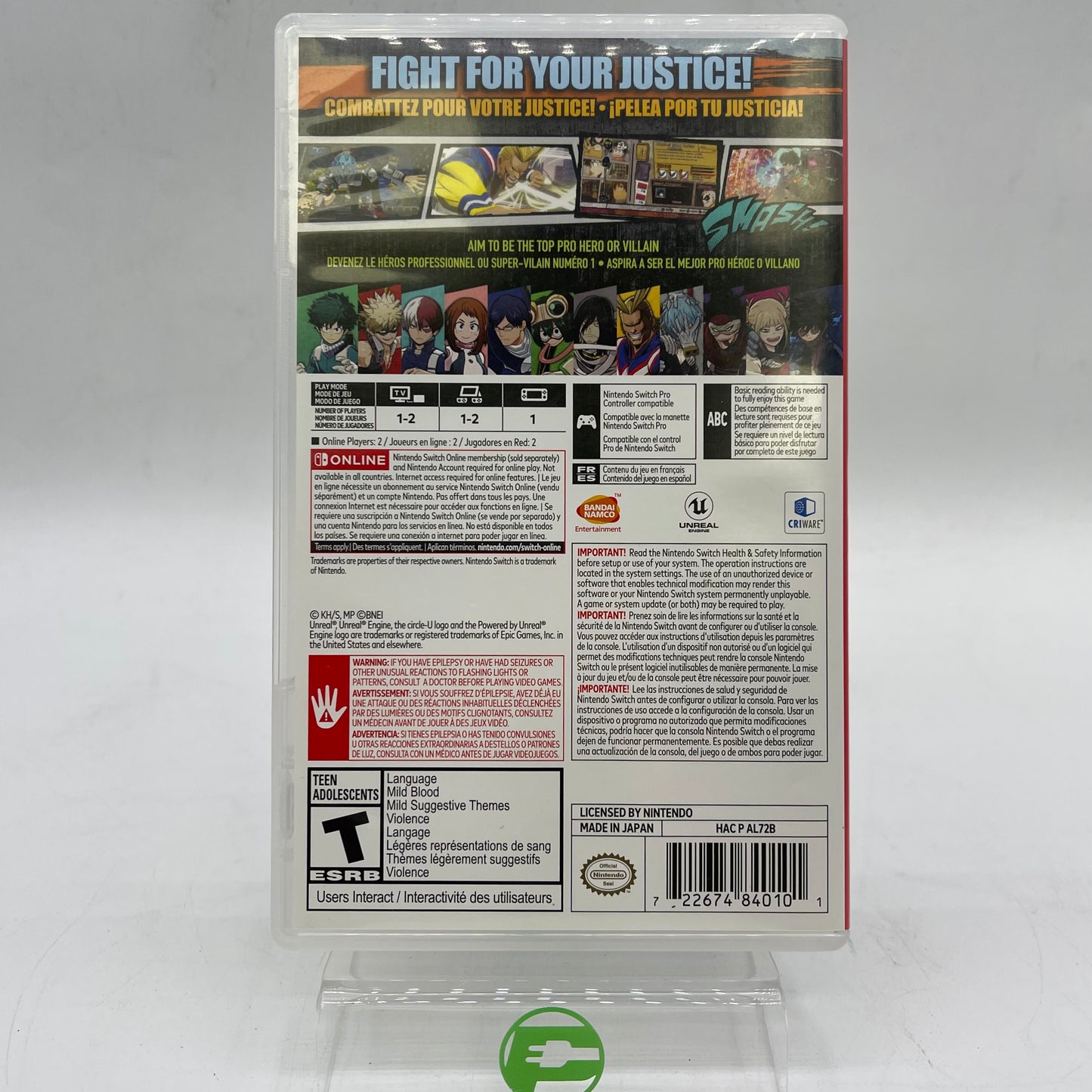 My Hero One's Justice (Nintendo Switch, 2018)