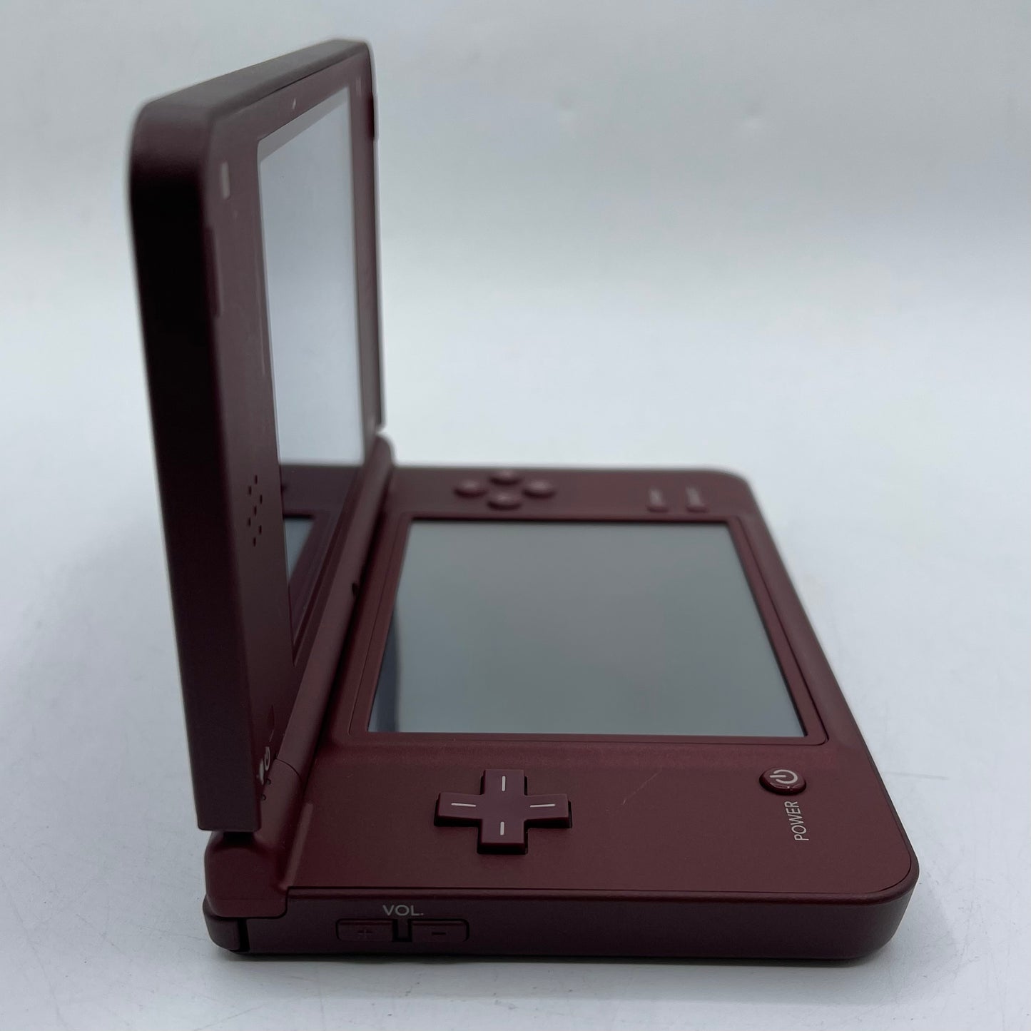 Broken Nintendo DSi XL Handheld Game Console TWL-001 Burgundy Power Issue