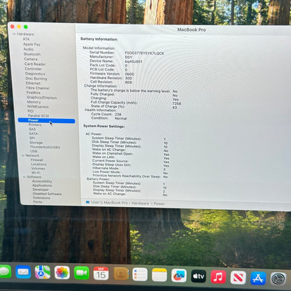 2019 Apple MacBook Pro 16" i7-9750H 2.6GHz 32GB RAM 512GB SSD 5300M A2141