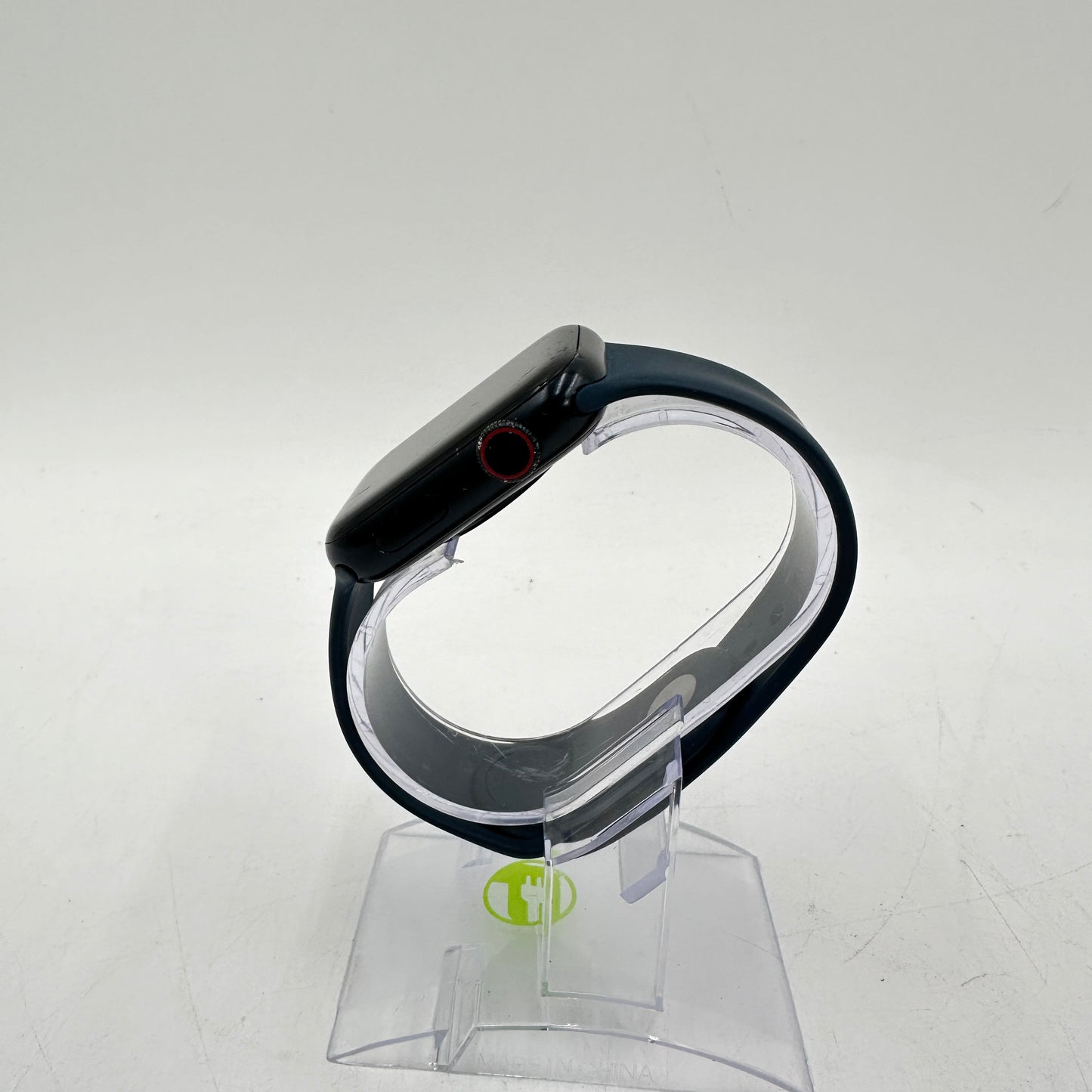 Factory Unlocked Apple Watch SE 2nd Gen 44MM Black Aluminum w/ Blue Sport Band