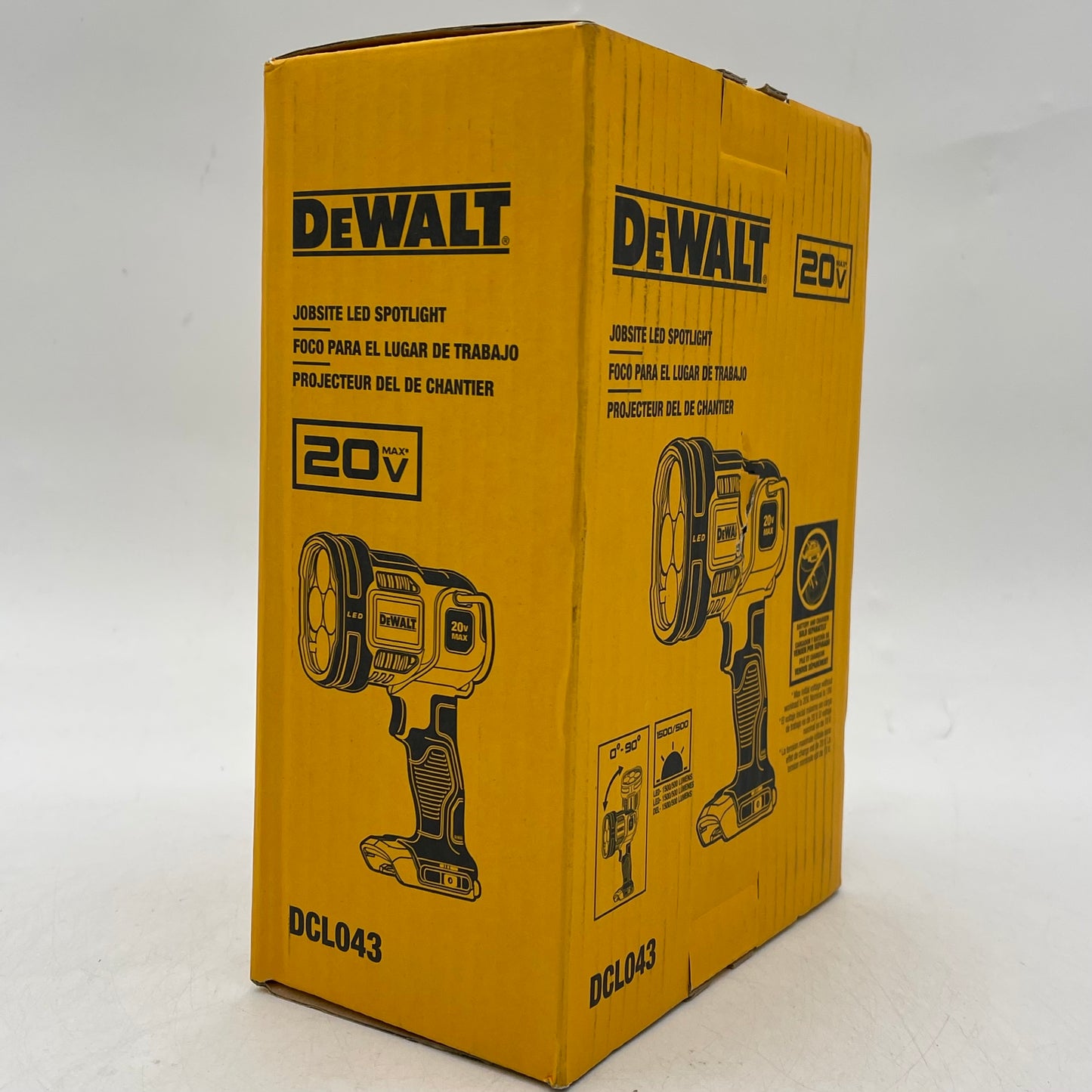 New DeWalt DCL043 20V MAX Jobsite LED SpotLight